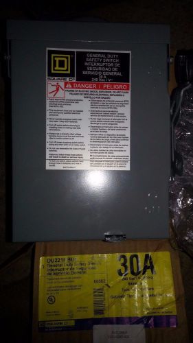 Square D DU221RBUP, 30 A General Duty Safety Switch, Service Disconnect, 66562