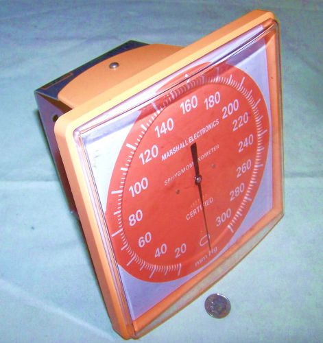 Marshall 366612 usd sphygmomanometer 20 / 300 mmhg blood pressure dial gauge wa for sale