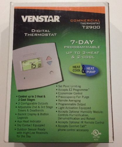 Venstar t2900 commercial light-activated thermostat for sale
