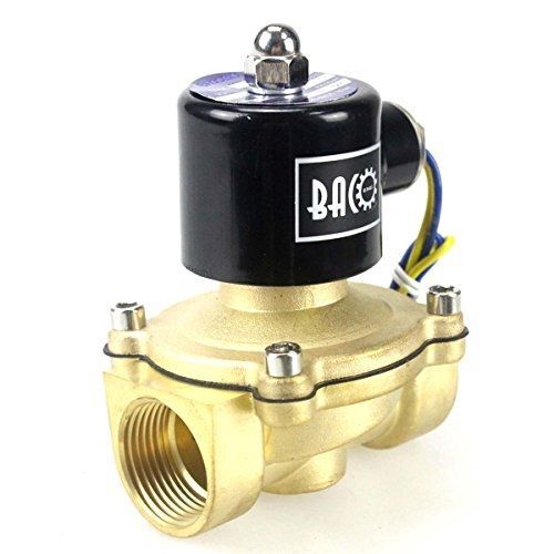 BACOENG 1&#034; DC24V Electric Solenoid Valve, 1/4&#034;,1/2&#034;,3/4&#034; Available (NPT, Brass,