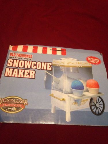 Snow Cone Maker Electric Machine Ice Sno Shaver Crusher Shaved Cart Nostalgia
