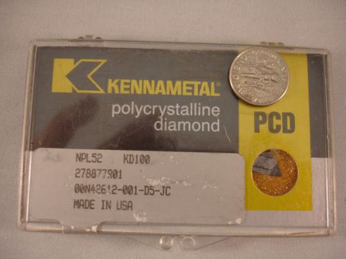 NP 52 KD100 KENNAMETAL Diamond PCD  Inserts (1pcs) New&amp;Original
