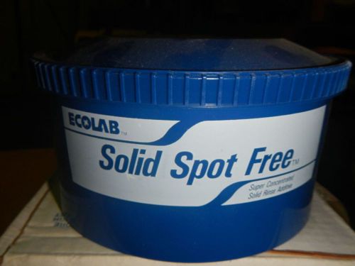 Ecolab commercial dishwasher &#034;solid spot free&#034; rinse additive p/n 15123 2/box for sale