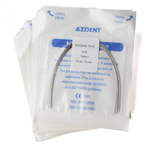 50 Boxes Orthodontics Dental Arch Wires SS 018 Upper Stainless Steel Round Sizes