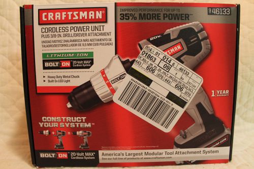 ~ Craftsman Cordless Power Unit Plus 3/8&#034; Drill/Driver Attachment 946133 NEW