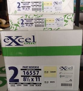 EXCEL ONE Brand 2-part (White and Yellow)  Carbonless Paper - 1,000 Sheets