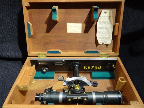 1900 VINTAGE ANTIQUE TRANSIT SURVEY SURVEYOR COMPASS LEVEL W &amp; E.L GURLEY STADIA