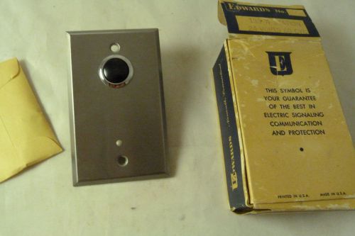 Vintage Edwards Electronic Signaling Chrome Push Button 139 A Station 24V NOS