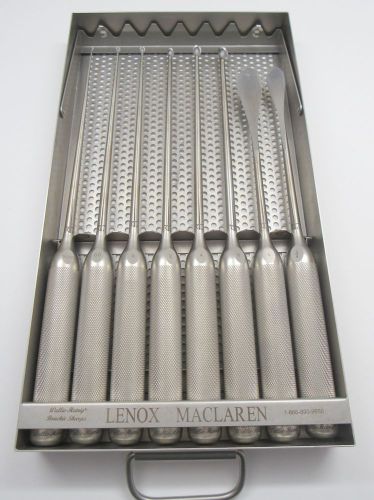 Lenox maclaren wallie heinig curette &amp; blade surgical instrument set for sale