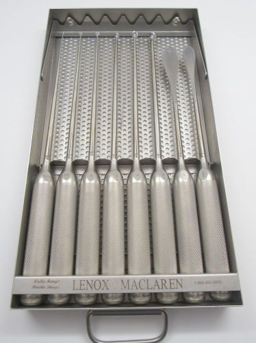 LENOX MACLAREN WALLIE HEINIG CURETTE &amp; BLADE SURGICAL INSTRUMENT SET