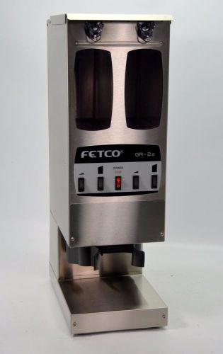 Fetco GR-2.2 Portion Controlled Commercial Coffee Grinder Dual Hopper 2 Batches