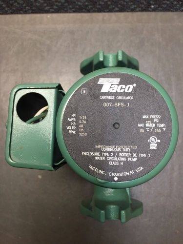 Taco 007 BF5-J Circulating Pump with Bronze Cartridge for longer life then