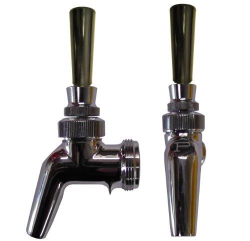 Home Brew Stuff Perlick 630ss Stainless Steel Faucet w/ Black Tap Handle