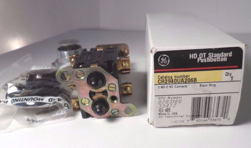 General Electric HD OT Standard Pushbutton CR294OUA206B 3 NO 3NC Contacts