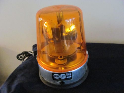 Vintage tripp lite model mv-2 12v auto safety emergency flashing amber light for sale