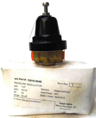 Cash valve, pressure regulator, 1/4&#034;, 13010-0045, type a31s, 13010kh for sale