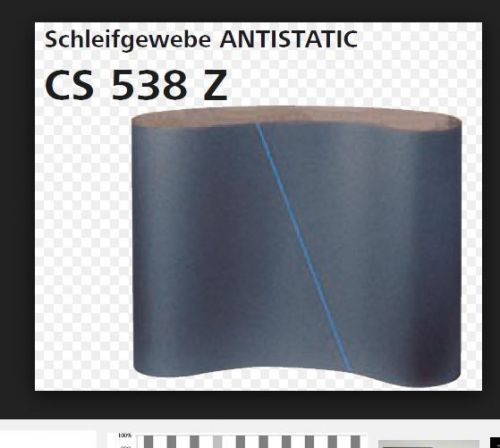 KLINGSPOR CS 538 080Z 3&#034; x 24&#034; #4 ANTISTATIC Silicon Carbide 80 Grit BELTS (10!)