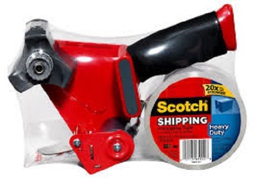 Scotch Heavy Duty Shipping Packaging Tape with Heavy Duty Dispenser