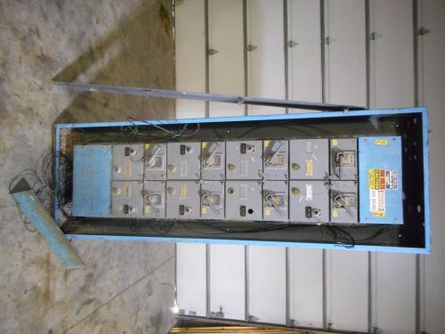 Square d qm-33599-1a qmb saflex distribution panelboard w/ twin units &amp; starters for sale