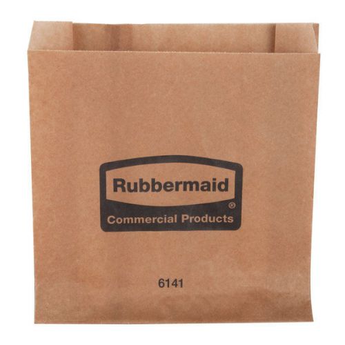 Brand New Rubbermaid 6141 Sanitary Napkin Receptacle Waxed Bags 250/Case RCP6141