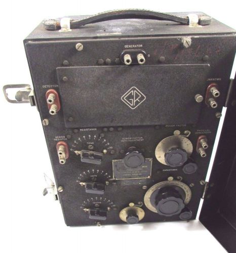 Vintage general radio frequency bridge impedance measuring equipment oh-i ohi for sale