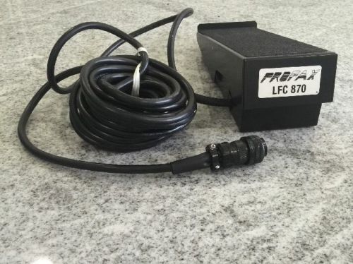 Profax remote foot control lfc-870 25&#039; cable 6 pin welder foot switch for sale