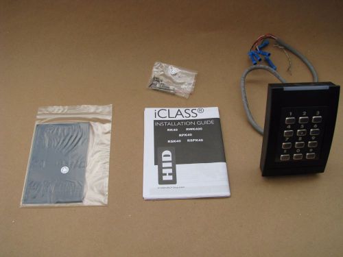 HID iClass Card Reader - Model RK40 6130BKN000200 (New)