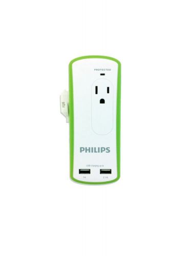Philips spp6020a/37 travel surge protector with usb for sale