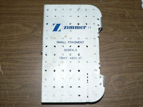 ZIMMER SMALL FRAGMENT SCREW STERILIZATION CASE VETERINARY  813