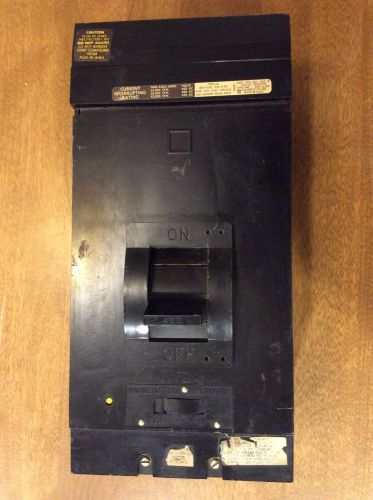 Square d la 3 pole 400 amp 600v circuit breaker (i line). used for sale