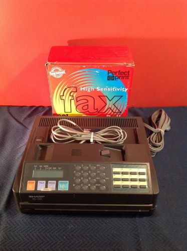 Sharp UX-160 Facsimile Equipment Fax Machine with Box of 8 Fax Paper Rolls