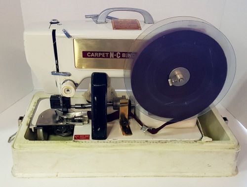 [as-is] nc carpet binder walking foot sewing machine ~ model pbs- 2a + 10 rolls for sale