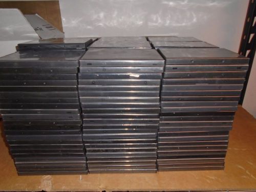 200 STANDARD Black Single &amp; Double DVD Cases 14MM