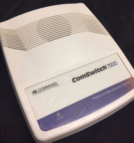 Command Communications ComSwitch 7500 Phone/Fax/Modem Switch +  Power Adapter