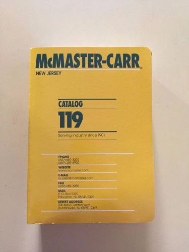 McMaster-Carr Catalog 119 - New Jersey