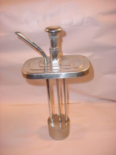 Vintage Heavy Duty Fountain &amp; Condiment PUMP &amp; LID~Flavored~Cold or Warm Serving