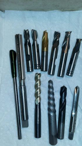 LOT OF MACHINIST TOOLS,ENDMILLS, REAM, DRILL,LATHE .....A