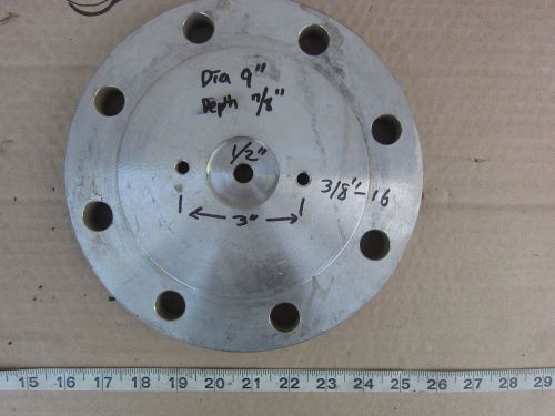 Moore Dia 9&#034;, Width 7/8&#034; Stainless Steel Plate, Used