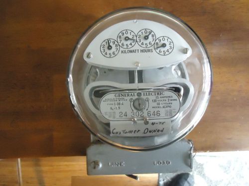 Vintage General Electric Watthour Meter - Type I-30-A - 15 Amp - Steampunk Decor