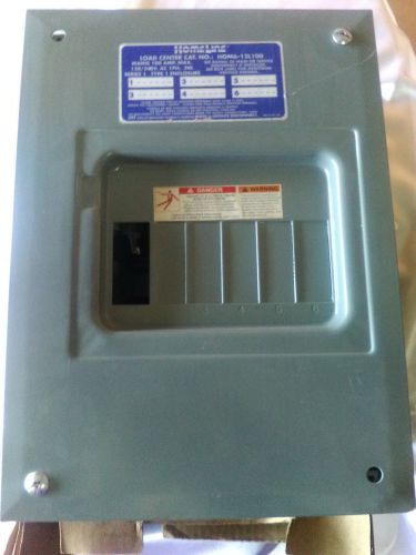 Square D Homeline Circuit Breaker Load Center 100A 6 Space 12 Box HOM6-12L100SCP