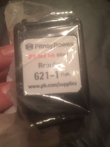PITNEY BOWES 621-1 Red POSTAGE METER INK 66ml Brand New