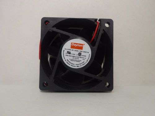 LOT OF 2 DAYTON 6KD71A, 19.3 CFM, DC AXIAL FAN, 24V, 3800 RPM, 0.056A, 1.3W