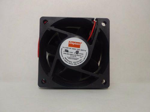 LOT OF 2 DAYTON 6KD71A, 19.3 CFM, DC AXIAL FAN, 24V, 3800 RPM, 0.056A, 1.3W