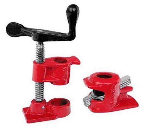 3/4&#034; wood gluing pipe clamp set heavy duty profesional woodworking cast iron new for sale
