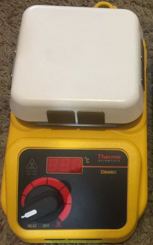 Thermo scientific cimarec temp:5-540c 4&#034;x4&#034; digital hot plate 120v lab hp130915 for sale