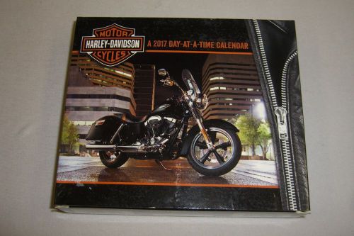 HARLEY-DAVIDSON 2017 DAY-AT-A-TIME CALENDAR DAILY DESK MOTORCYCLE CALENDAR NEW