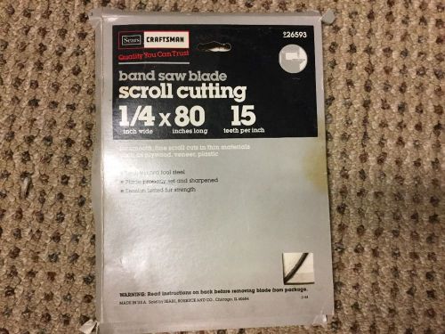 craftsmen band saw blades 1/4 x 80 15 TPI