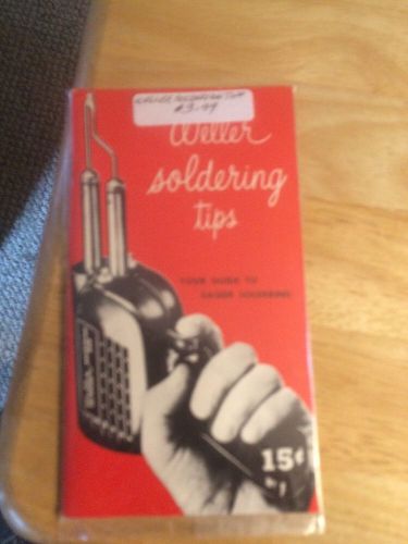 Weller Soldering Tips Booklet Guide
