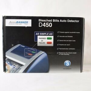 AccuBANKER D450 Bleached Bills Auto Detector Simple Check Pass or Fail Red