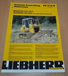 Liebherr PR 712 B Dozer  Brochure Prospekt